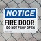 Signmission Fire Door Do Not Prop Open OSHA Notice Sign, Plastic, 10in W x 7in L, 2PK OS-2PACK-NS-P-710-L-12573 - alternate 3
